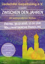 Konzert Zwischen den Jahren 
